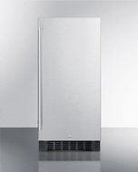 Summit FF1532BCSS 15" Compact Refrigerator with Automatic Defrost Adjustable Glass Shelves Digital Thermostat...