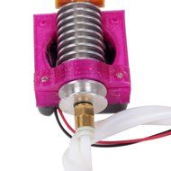 Generic 12v 0.4mm Nozzle 1.75mm Filamnet Metal J-head Hotend 100k Thermistor Extruder with Tube Fan for E3D(red-green-line)