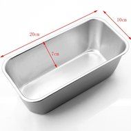 DUFUSTORE 1pcs Rectangle Aluminum Box Loaf Tin for Home Bread Cake Baking Bakeware N2