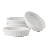 Tuxton Home Duratux Porcelain White Souffl&eacute; 10 oz - Set of 4; Restaurant Grade Nonporous Virtrified China; Thermal... N9