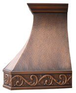 Copper Best H3 362127L Copper Vent Hood with Liner Wall Mounted 30 inch N4