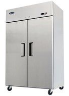 52" Double 2 Door Side By Side Stainless Steel Reach in Commercial Refrigerator, 49 Cubic Feet, for Restaurant