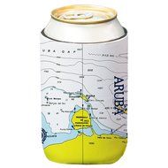 Altered Latitudes Aruba Chart Standard Beverage Cooler (4-Pack)