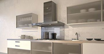 Faber STIL48SS600-B 600 CFM 48" Stilo T-Shape Wall Range Hood, Stainless Steel N2