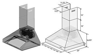 Z Line 667-48 48" Wall Mount Range Hood 1200 CFM