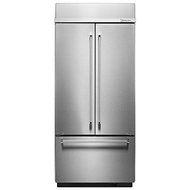 KitchenAid&reg; 20.8 Cu. Ft. 36" Width Built-In Stainless French Door Refrigerator