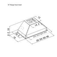 Z Line 698-28-LED Deep Stainless Steel Range Hood Insert, 28-Inch N2