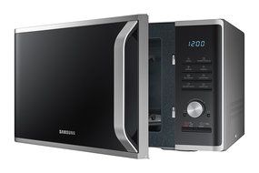 Samsung MS11K3000AS 1.1 cu. ft. Countertop Microwave with Ceramic Enamel Interior, Silver N7