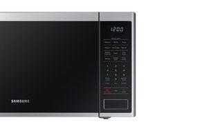 Samsung MS11K3000AS 1.1 cu. ft. Countertop Microwave with Ceramic Enamel Interior, Silver N8