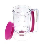 Batter Dispenser with Measuring Label for Pancakes, Waffles, Cupcakes, Muffins and Crepes-4 Cups