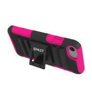 iPhone 7 Case, HLCT Rugged Shock Proof Dual-Layer Case with Built-In Kickstand for iPhone 7 4.7 Inch (Red) N18