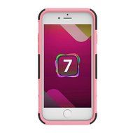 iPhone 7 Case, HLCT Rugged Shock Proof Dual-Layer Case with Built-In Kickstand for iPhone 7 4.7 Inch (Red) N22