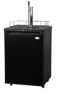 Kegco KOM30S-1 Digital Kombucha Keg Cooler - Black Cabinet with Stainless Steel Door N4