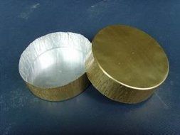 KEISEN 2 3/5&quot; mini Disposable Aluminum Foil Cups 55ml 2oz 125/PK (Gold) Muffin Cupcake Baking Bake Utility Ramekin...