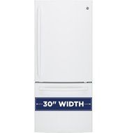 GE White Bottom Freezer Refrigerator N13