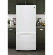 GE White Bottom Freezer Refrigerator N14