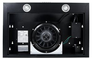 FIREBIRD New 30-Inch 3-Speed Stainless Steel Slim Under Cabinet Range Hood FB-BK5710Y (Black) N6