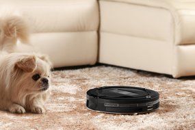 Floor Robot Loomin A325 Auto Slim Anti Fall Robot Vacuum Cleaner (Silver) N5