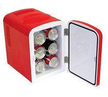 Coca Cola 0.14 cubic foot Retro Fridge in Red