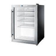 2.5 cu. ft. Glass Door Mini Refrigerator Black