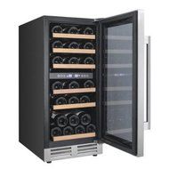 Avanti WCF282E3SD 28 Bottle Designer Series Dual Zone Wine Chiller with Seamless Door, Black with Stainless Steel...