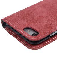 iPhone 7 Case (4.7 inch) - Slim Fit Wallet Counterfeit Cashmere Leather Extra ID/Credit Card Holders with Snap... N10