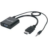 MANHATTAN 151559 HDMI(R) AM-VGA+Audio Converter Cable (Black) consumer electronics