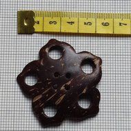 Coconut shell buttons 'Wood of Beauty' N5
