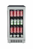 Titan TT-CBC1580SZ 80-Can Beverage Cooler SEAMLESS Stainless Steel N4