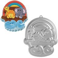 Wilton NOAH&#039;s ARK Lion Giraffe Cake Tin Baking Pan insert instructions