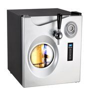 Avanti 1.7-Cubic Foot Beer Dispenser, Black W/Platinum Finish Door