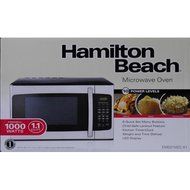 Hamilton Beach 1.1 cu ft, 10 power levels, LED display, 1000W, Microwave oven, Stainless Steel ,Weight and time... N3