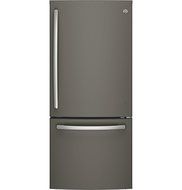 GE GDE21EMKES 30" Energy Star Qualified Bottom-Freezer Refrigerator with 20.9 Cu. Ft. Capacity, in Slate