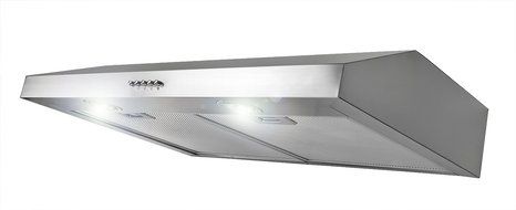 AKDY 30-Inch 3-Speed Stainless Steel Slim Under Cabinet Range Hood AZ-Y0175BK (Black) N5