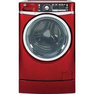 GE GFWR4805FRR 4.8 Cu. Ft. Red With Steam Cycle Front Load Washer - Energy Star
