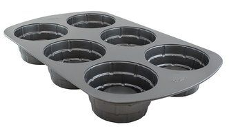 WILTON Non-Stick 6-Cavity Basket Cake Mold Pan N3