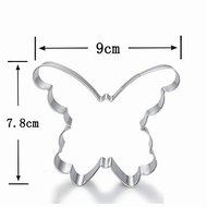 Sher Butterfly Shape Cookie Cutter, Stainless Steel N2