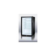 Summit SCR500BLBI7HH: Commercially listed 20" wide glass door all-refrigerator for built-in use, auto defrost... N2