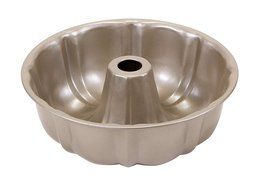 Art and Cook Non-Stick Carbon Steel Bundt Pan, 10&quot;, Champagne