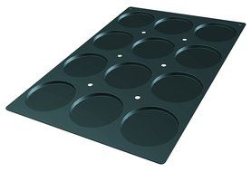 Lekue Professional Baking 54 Cavities Canele Bordelais Mold, 23.6&quot; x 15.7&quot;, Black N8