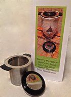 Wing-Tipped Stainless Steel Tea Strainer with Cover N5