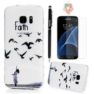 Badalink Galaxy S7 Case Shock-Absorbing Drop Protection TPU Bumper Protective Back Cover Slim-Fit Flexible Easy... N79