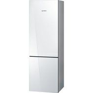 Bosch B10CB80NVW: 24" Glass Door Counter-Depth Bottom Freezer B10CB80NVW 800 Series - White Glass N3