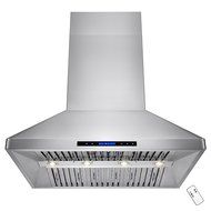 AKDY&reg; 42" Stainless Steel Wall Mount Touch Control LED Display Halogen Lights Kitchen Dual Motor Range Hood N6