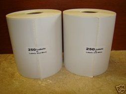 2 Rolls of 250 4x6 Direct Thermal Labels Zebra 2844 Eltron