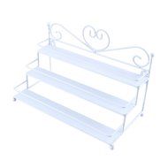 Oligex(TM) Hot Sale Useful 3 Tier Metal Heart Nail Polish Display Wall Rack Organizer Stand Holder 3 Colors Available N5
