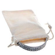 Meta-U&reg; Double Drawstring Cotton Muslin Bags Reusable Bags Tea Bags Souvenir Gift Bag (24) N2