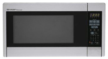 Sharp Countertop Microwave Oven ZR451ZS 1.3 cu. ft. 1000W Stainless Steel with Sensor Cooking N17