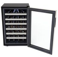 Whynter WC-282TS 28 Bottle Touch Control Freestanding Wine Cooler, Black with Stainless Steel Trim N5