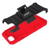 iPhone 7 Case, HLCT Rugged Shock Proof Dual-Layer Case with Built-In Kickstand for iPhone 7 4.7 Inch (Red) N25